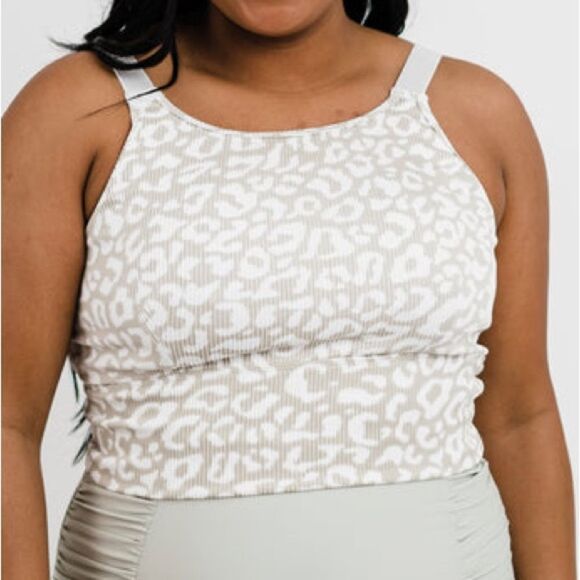 CORAL REEF Sage Leopard Adventurer Swim Top XXL 18 20 - Picture 1 of 8